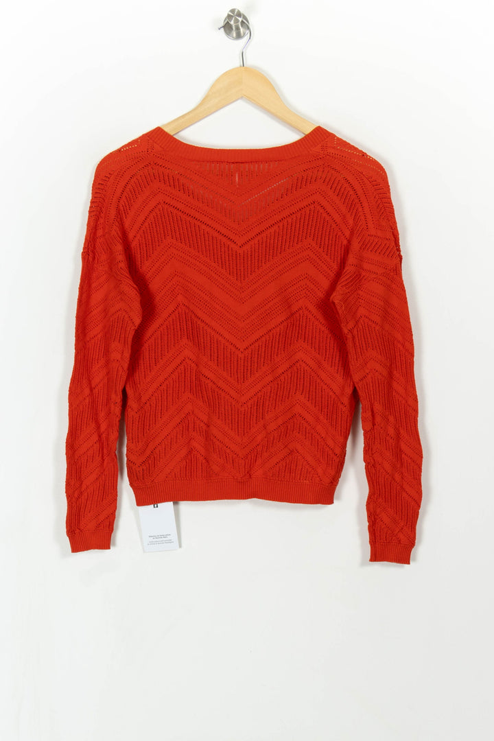 Pull Orange - Taille XS/34 de la marque I.Code | PARAD108119 - Vendu par Paradigme - Image 4