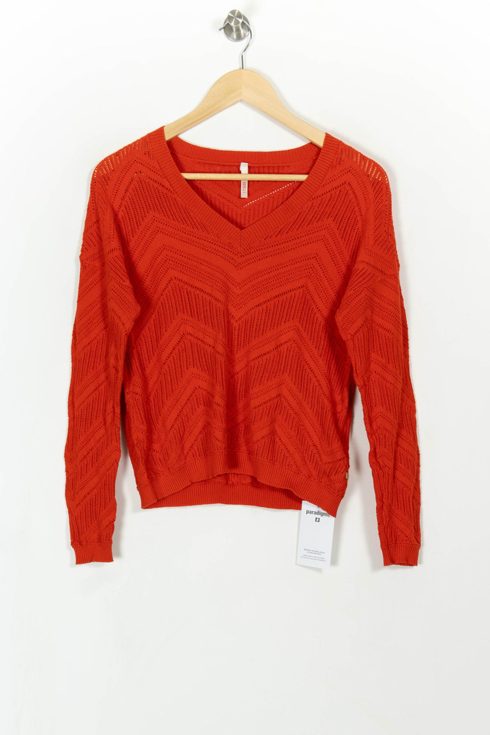 Pull Orange - Taille XS/34 de la marque I.Code | PARAD108119 - Vendu par Paradigme - Image 2