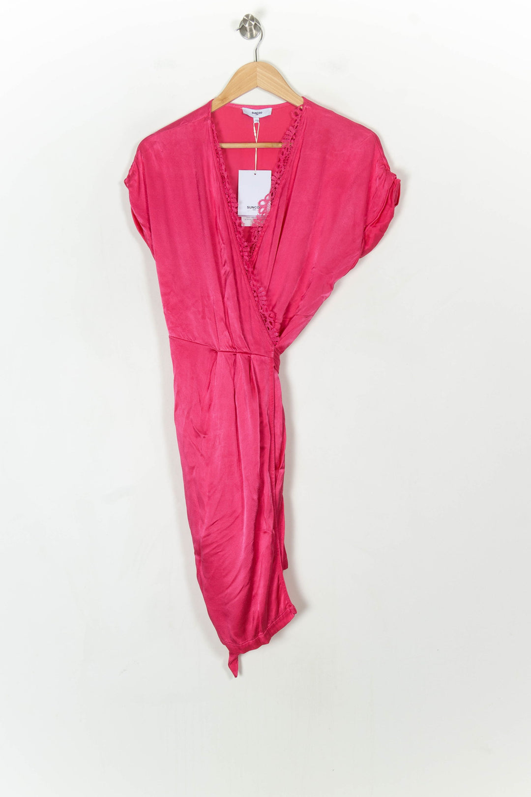 Robe Portefeuille Rose - Taille M/38 de la marque Suncoo | PARAD108135 - Vendu par Paradigme - Image 2