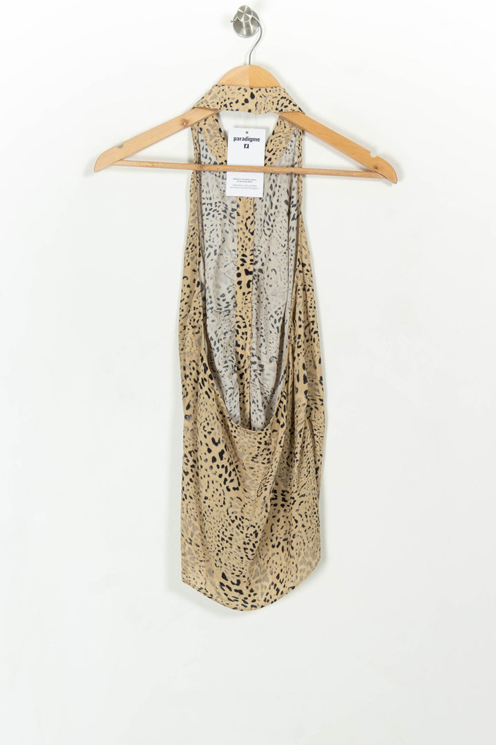 Blouse Sans Manches Beige et Noir - Taille XXL/44 de la marque ZAPA | PARAD108140 - Vendu par Paradigme - Image 4