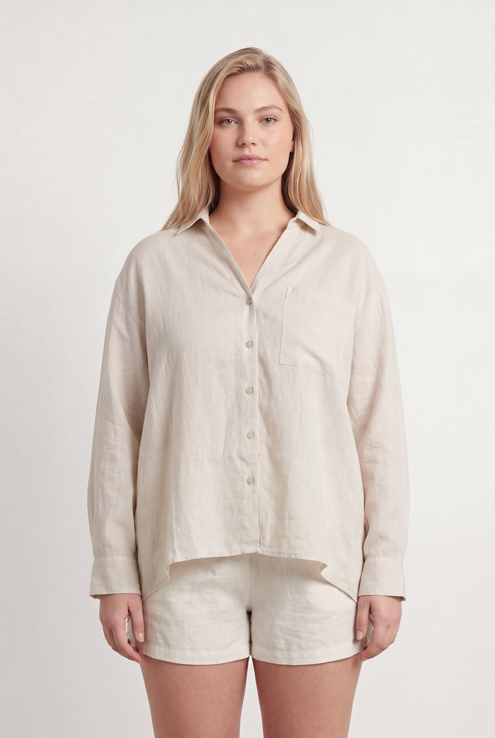 Chemise Beige - Taille XL/42 de la marque Maison 123 | PARAD108150 - Vendu par Paradigme - Image 1