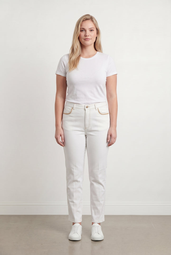 Jean Blanc - Taille XL/42 de la marque Maison 123 | PARAD108151 - Vendu par Paradigme - Image 1