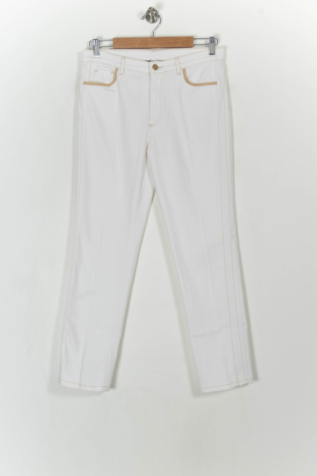 Jean Blanc - Taille XL/42 de la marque Maison 123 | PARAD108151 - Vendu par Paradigme - Image 2