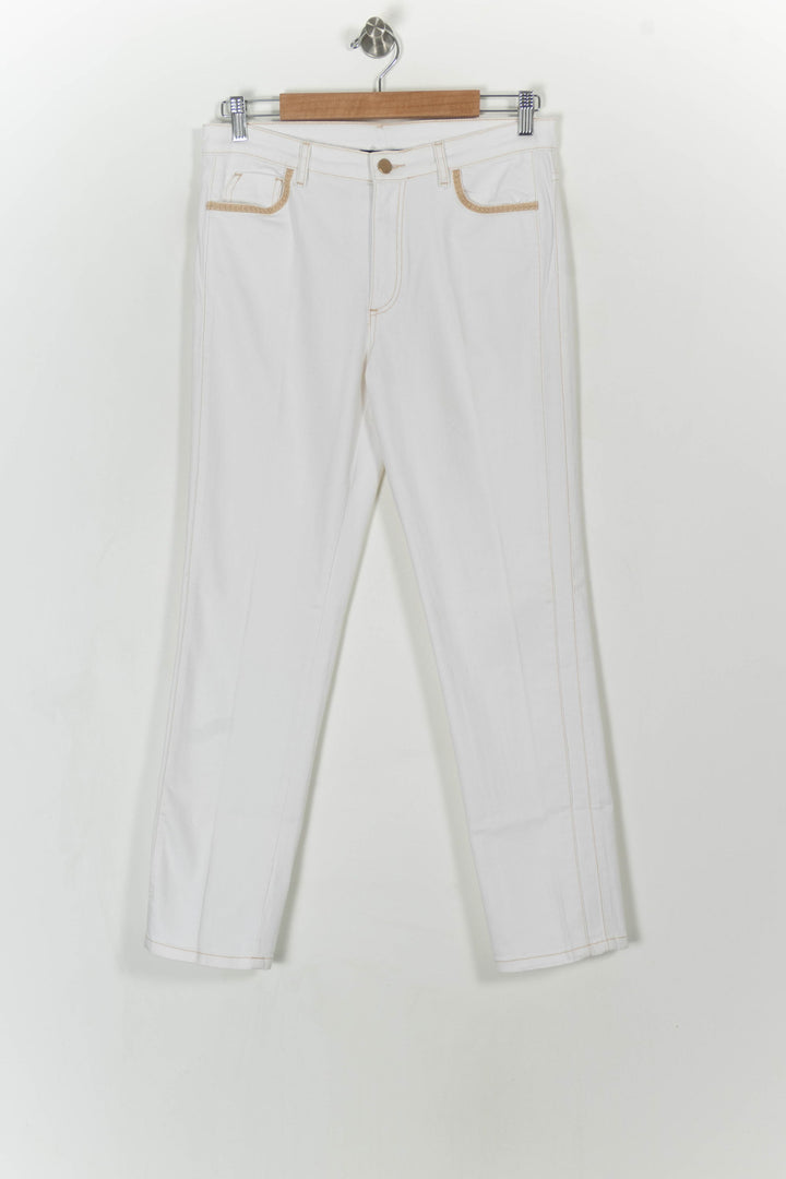 Jean Blanc - Taille XL/42 de la marque Maison 123 | PARAD108151 - Vendu par Paradigme - Image 2