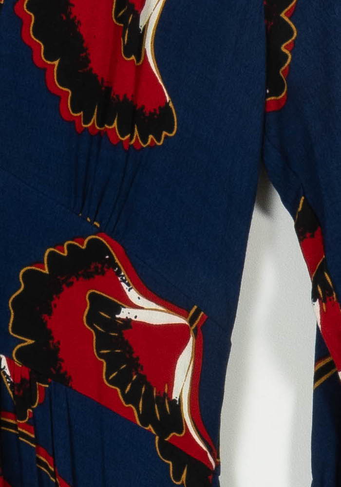 Robe Courte Bleu et Rouge - Taille XS/34 de la marque ba&sh | PARAD108155 - Vendu par Paradigme - Image 3