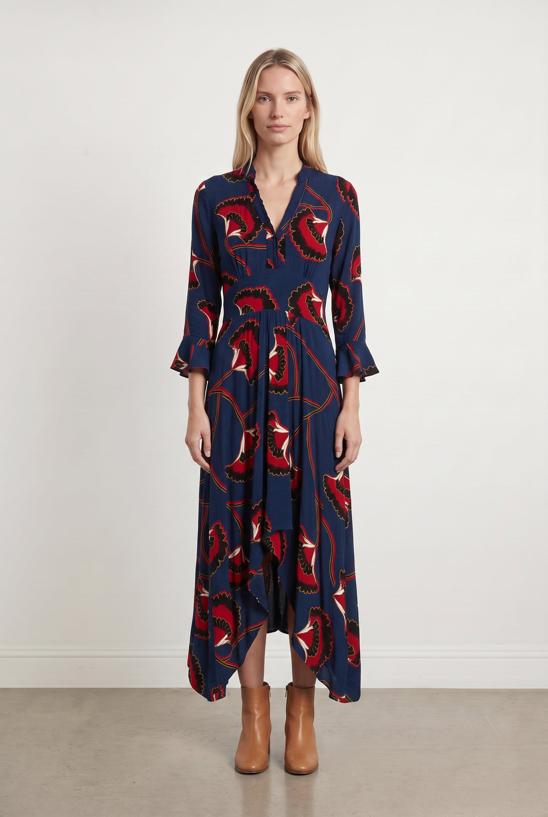 Robe Courte Bleu et Rouge - Taille XS/34 de la marque ba&sh | PARAD108155 - Vendu par Paradigme - Image 1