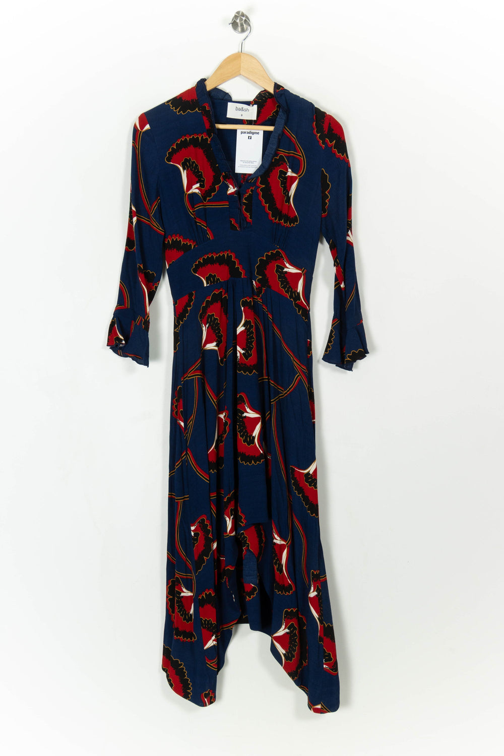 Robe Courte Bleu et Rouge - Taille XS/34 de la marque ba&sh | PARAD108155 - Vendu par Paradigme - Image 2