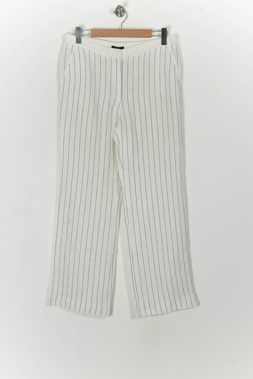 Pantalon Rayé Blanc et Noir - Taille XL/42 de la marque Maison 123 | PARAD108161 - Vendu par Paradigme - Image 2