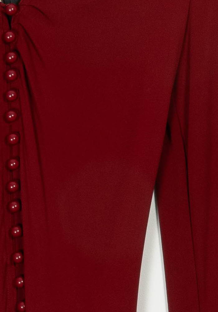 Robe Longue Bordeaux - Taille M/38 de la marque Joseph | PARAD108162 - Vendu par Paradigme - Image 3
