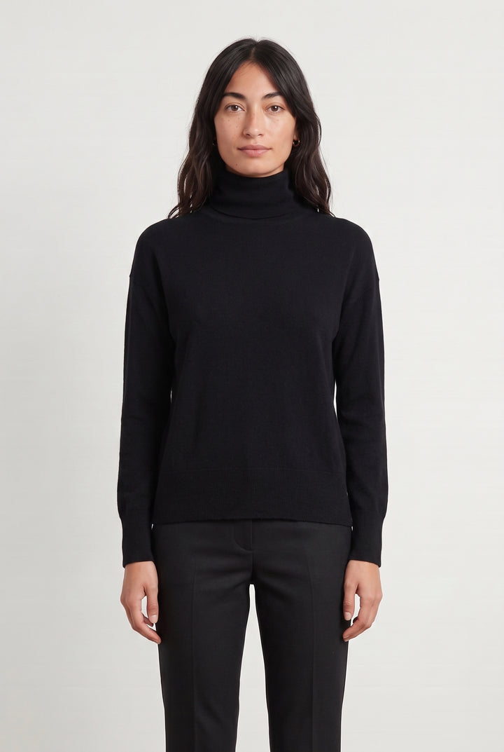 Pull Col Roulé Noir - Taille M/38 de la marque Maison 123 | PARAD108165 - Vendu par Paradigme - Image 1