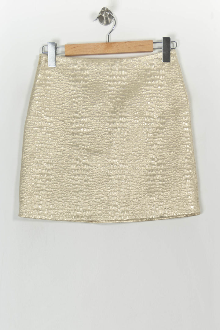 Jupe Courte Beige - Taille S/36 de la marque Tara Jarmon | PARAD108167 - Vendu par Paradigme - Image 4