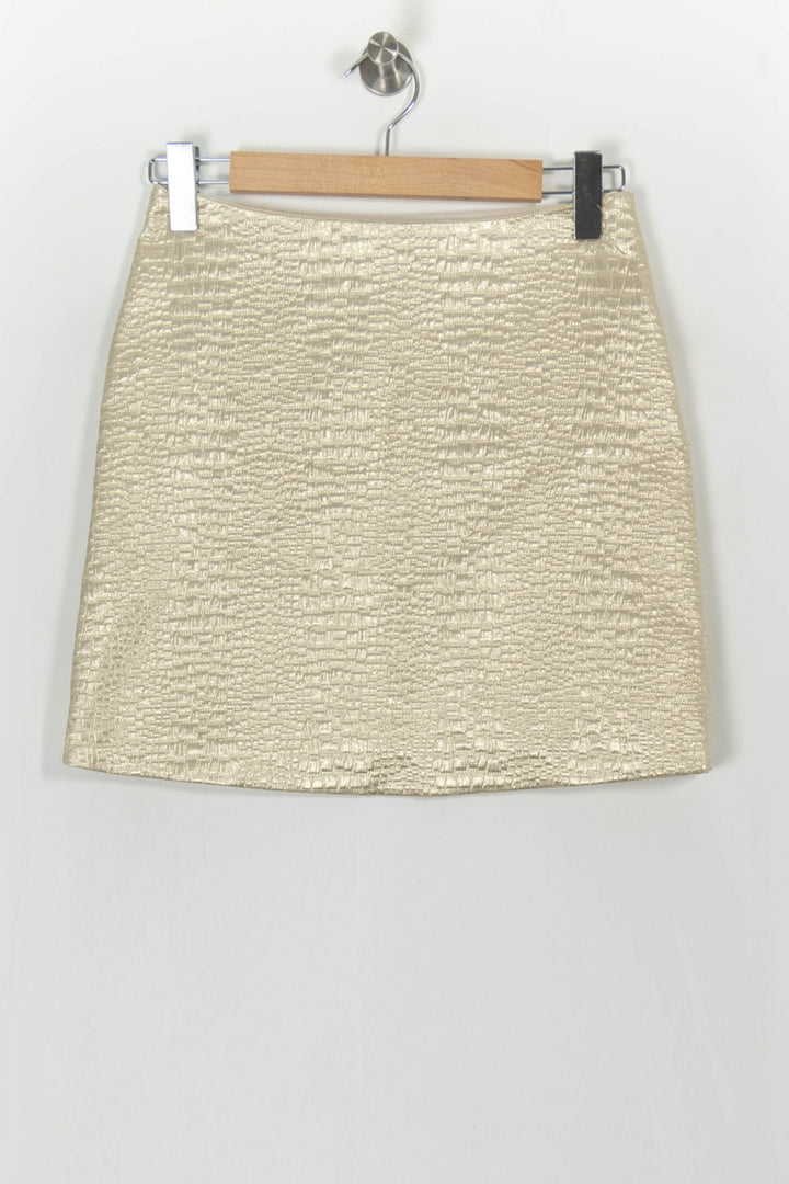 Jupe Courte Beige - Taille S/36 de la marque Tara Jarmon | PARAD108167 - Vendu par Paradigme - Image 2