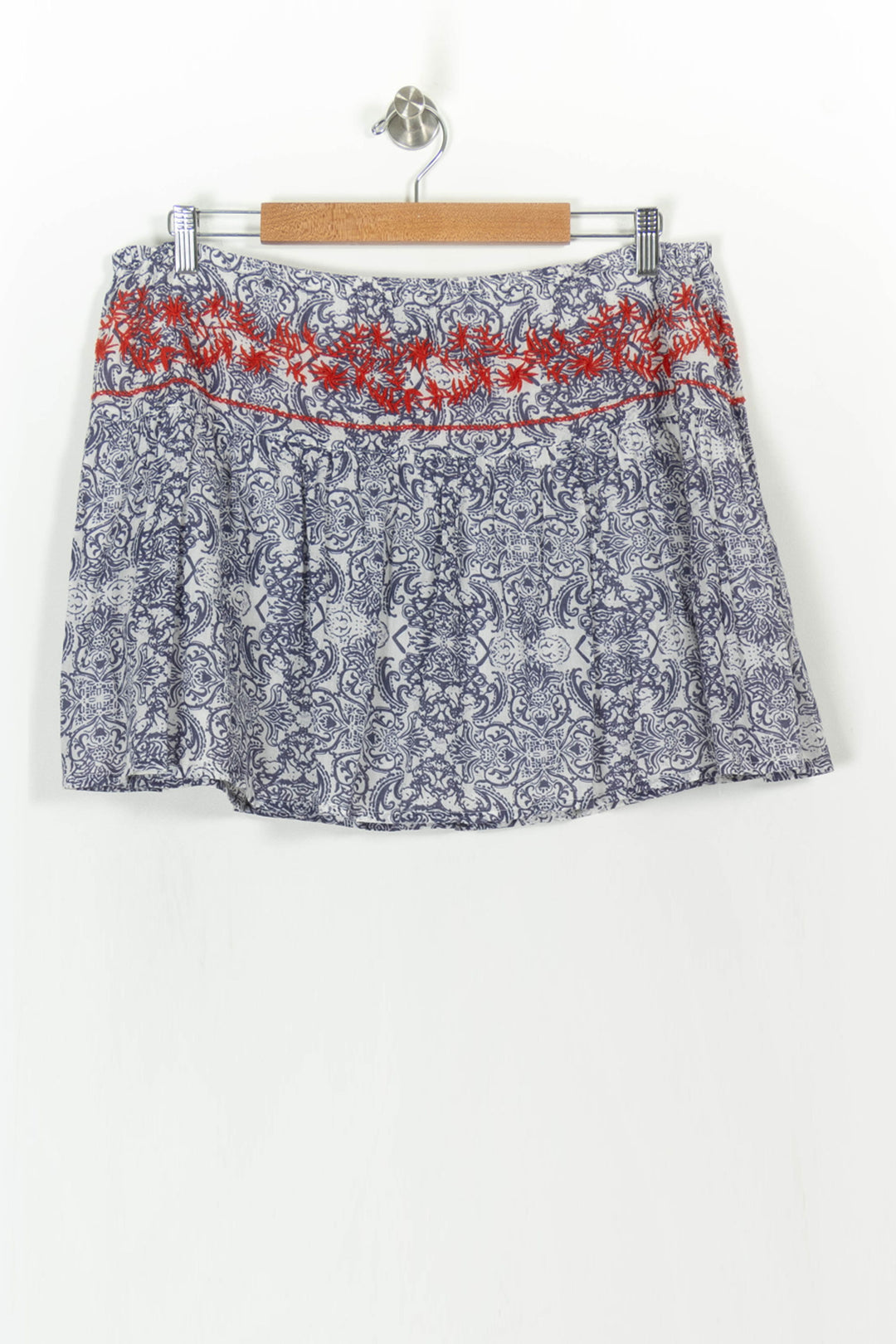 Jupe Courte Blanc et Bleu - Taille L/40 de la marque Bérénice | PARAD108168 - Vendu par Paradigme - Image 2