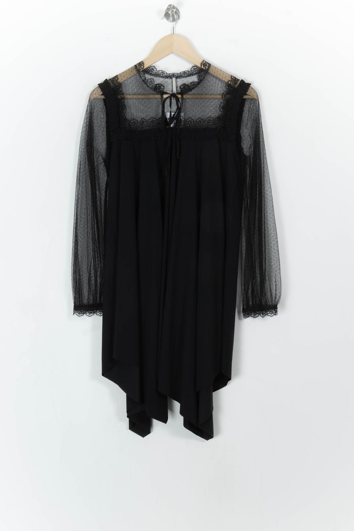 Robe Midi Noire - Taille L/40 de la marque Indies | PARAD108178 - Vendu par Paradigme - Image 2