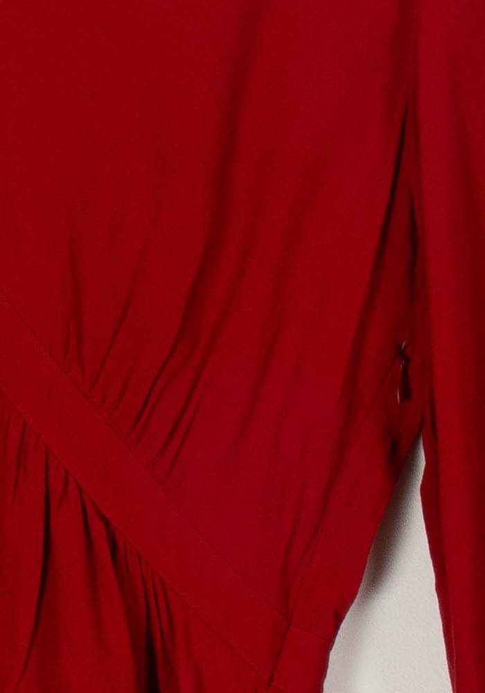 Blouse Rouge - Taille S/36 de la marque IKKS | PARAD108179 - Vendu par Paradigme - Image 3