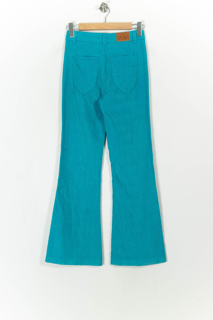 Pantalon Évasé Bleu - Taille XS/34 de la marque Wild | PARAD108180 - Vendu par Paradigme - Image 4