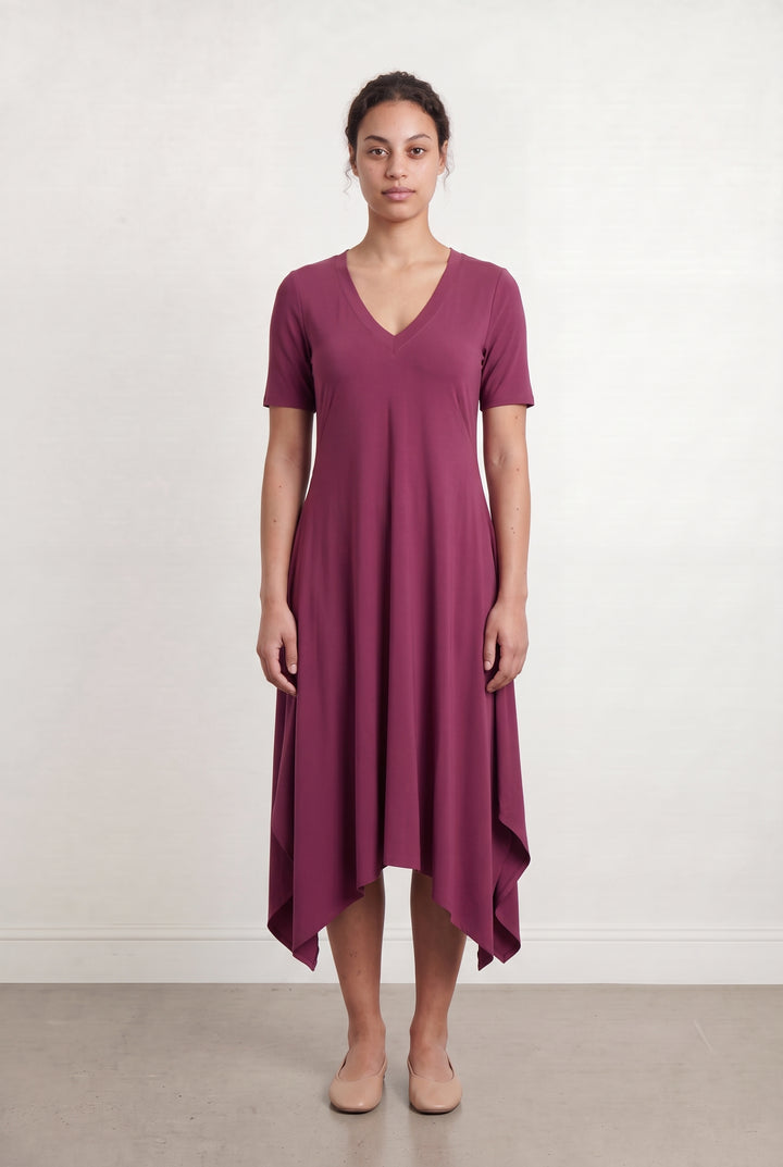 Robe Midi Rose - Taille L/40 de la marque Indies | PARAD108182 - Vendu par Paradigme - Image 1