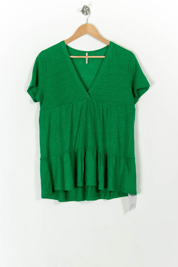 Blouse Verte - Taille M/38 de la marque Indies | PARAD108184 - Vendu par Paradigme - Image 2