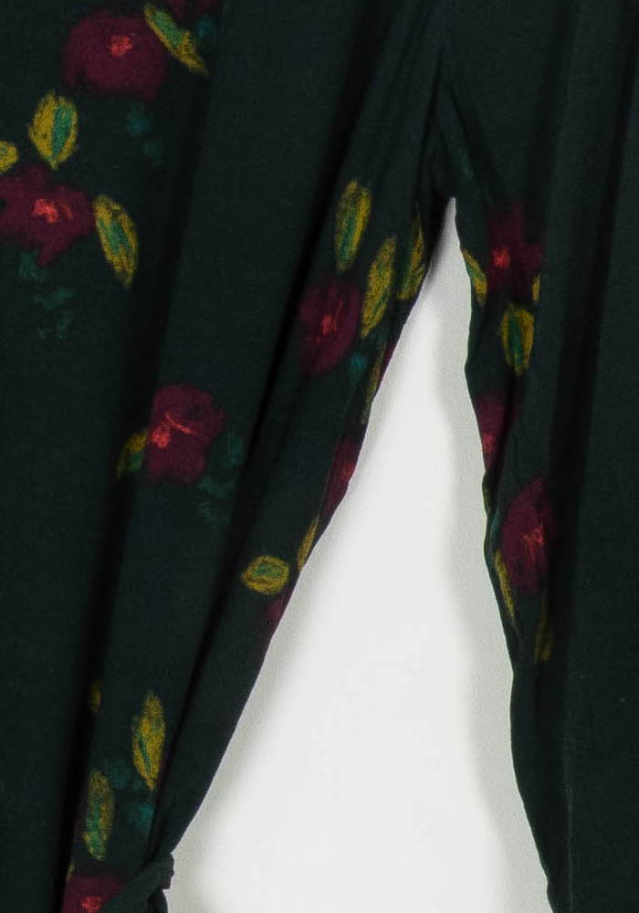 Robe Fleurie Verte et Rouge - Taille XS/34 de la marque Des petits hauts | PARAD108185 - Vendu par Paradigme - Image 3