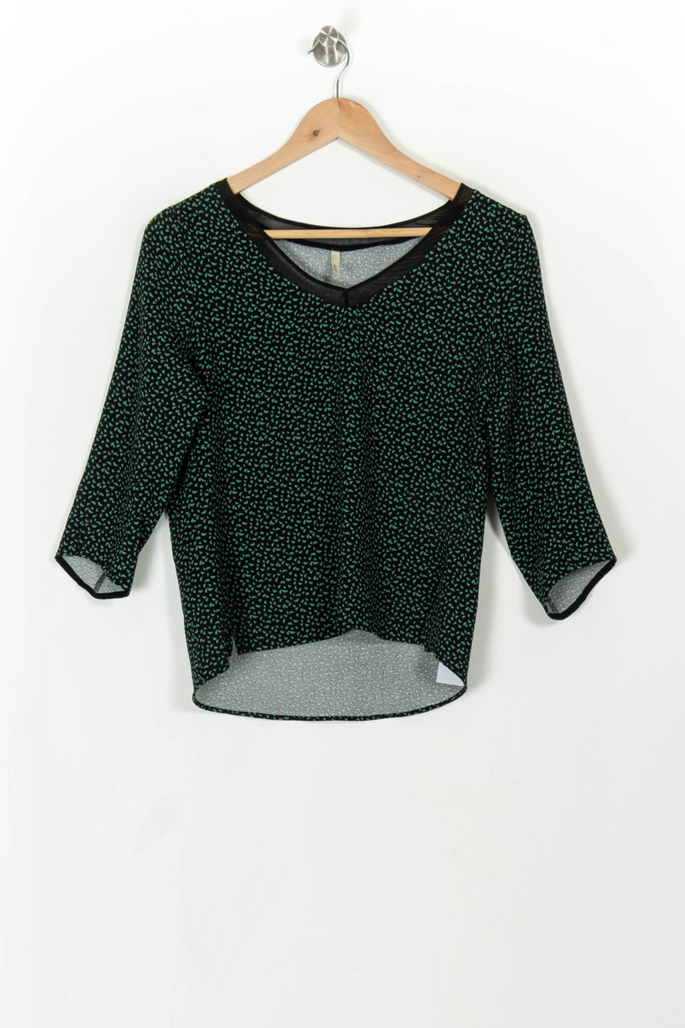 Blouse Noire et Verte - Taille S/36 de la marque I.Code | PARAD108187 - Vendu par Paradigme - Image 2