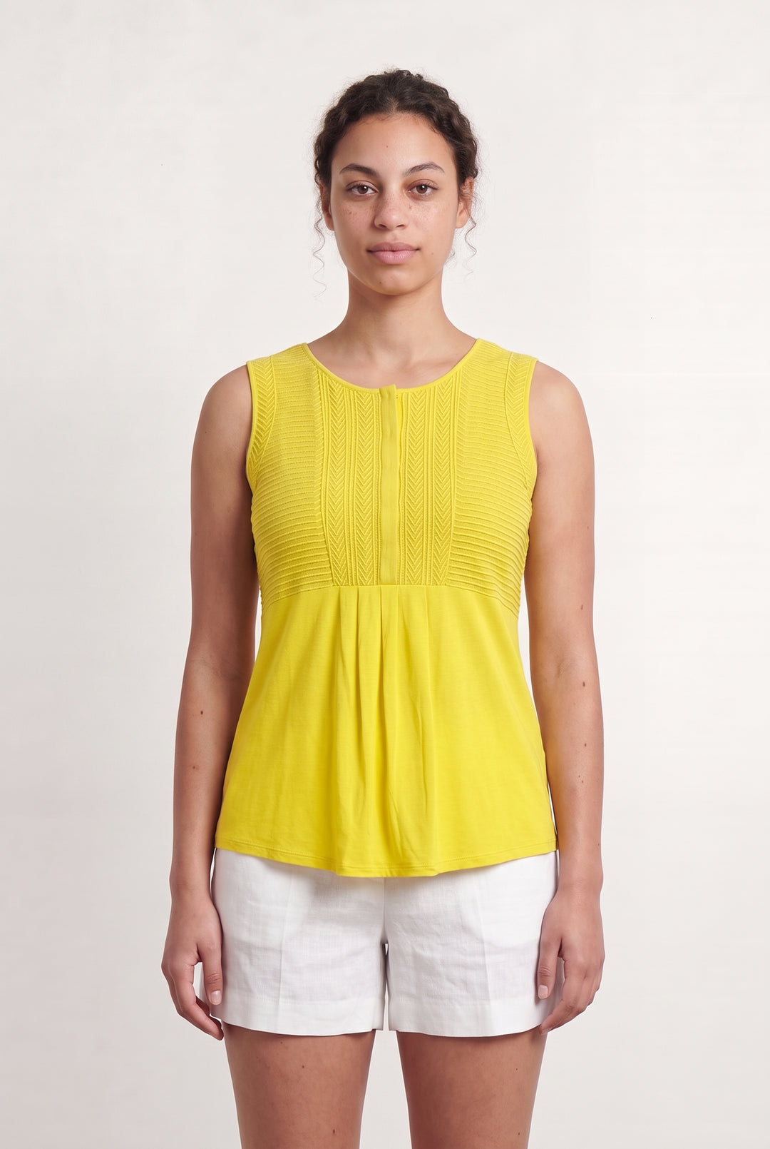 Débardeur Jaune - Taille L/40 de la marque Weekend Max Mara | PARAD108189 - Vendu par Paradigme - Image 1