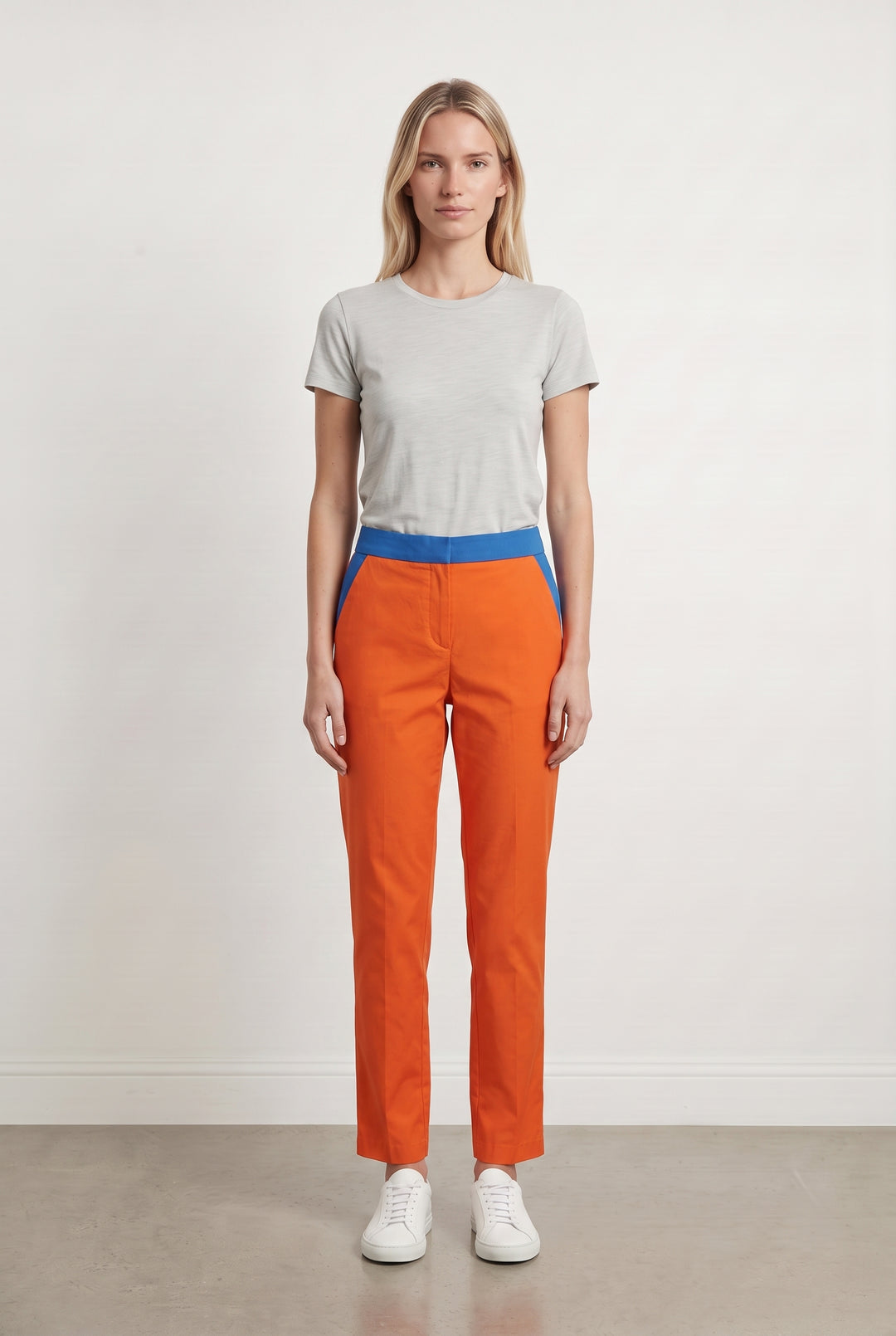 Pantalon Orange et Bleu - Taille XS/34 de la marque Galeries Lafayette | PARAD108192 - Vendu par Paradigme - Image 1