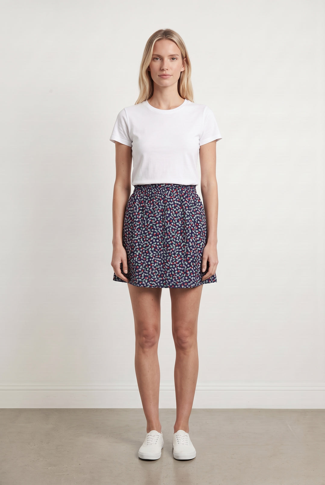 Jupe Bleue et Rouge - Taille S/36 de la marque Ekyog | PARAD108195 - Vendu par Paradigme - Image 1