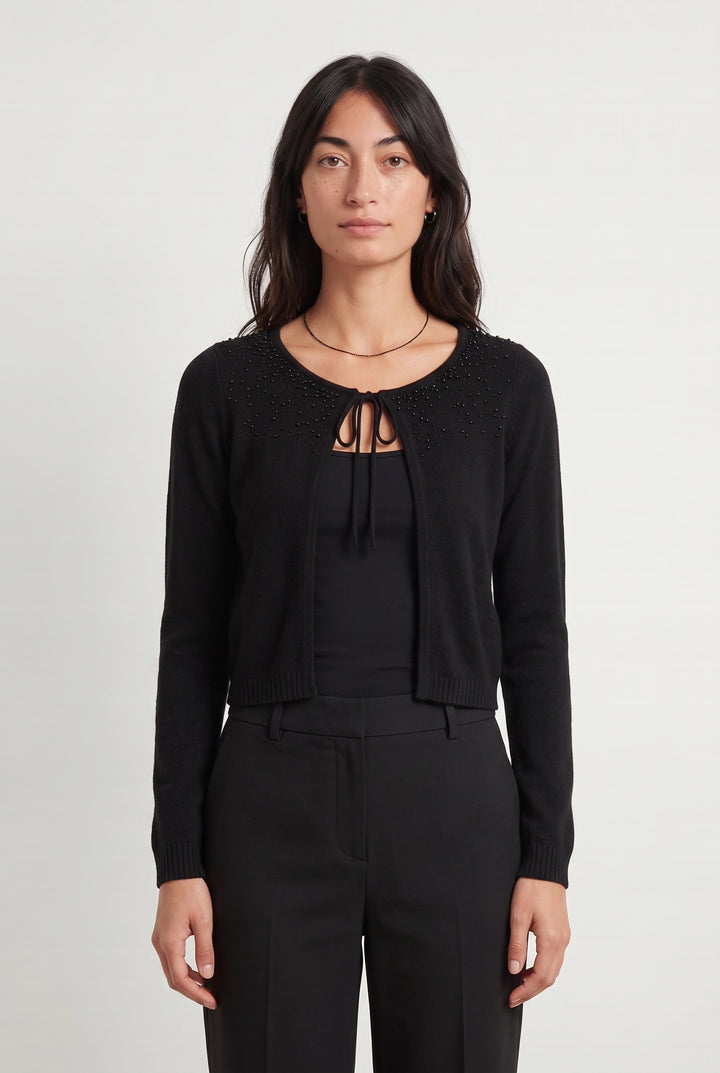 Cardigan Noir - Taille S/36 de la marque Maison 123 | PARAD108197 - Vendu par Paradigme - Image 1