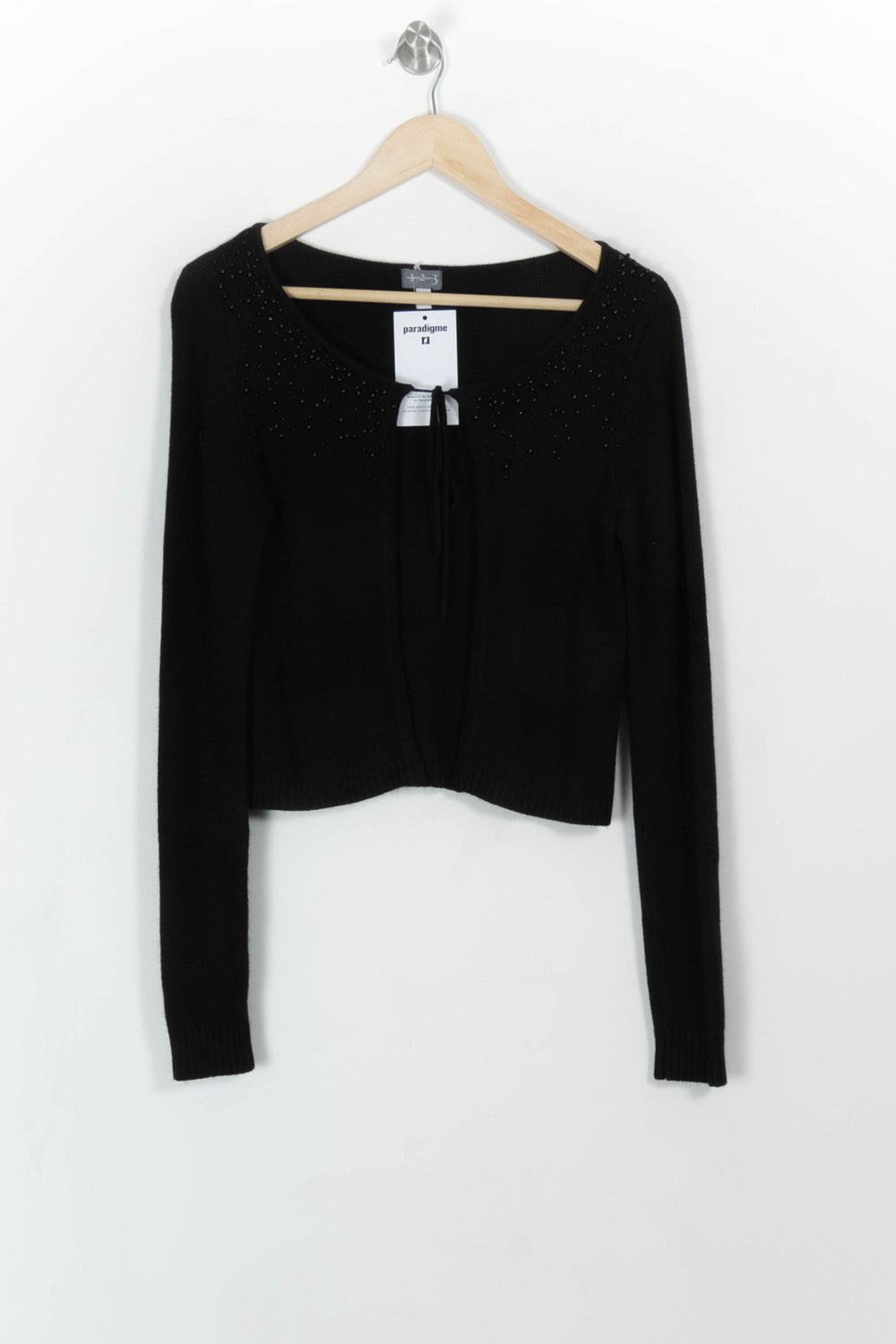 Cardigan Noir - Taille S/36 de la marque Maison 123 | PARAD108197 - Vendu par Paradigme - Image 2