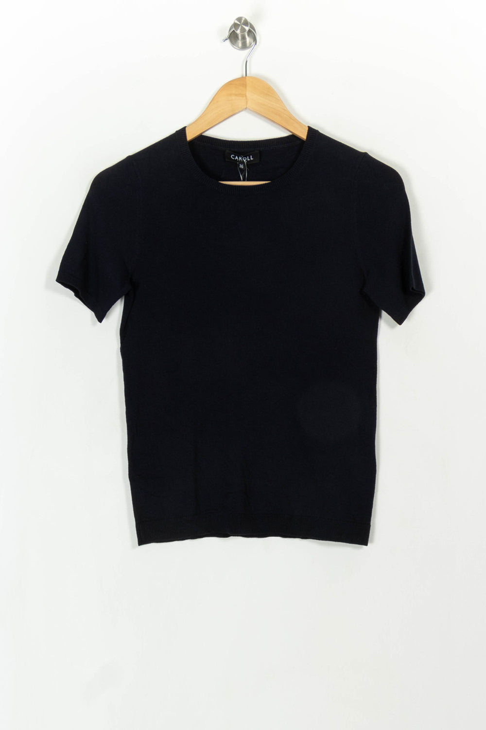 Pull Bleu - Taille S/36 de la marque Caroll | PARAD108199 - Vendu par Paradigme - Image 2
