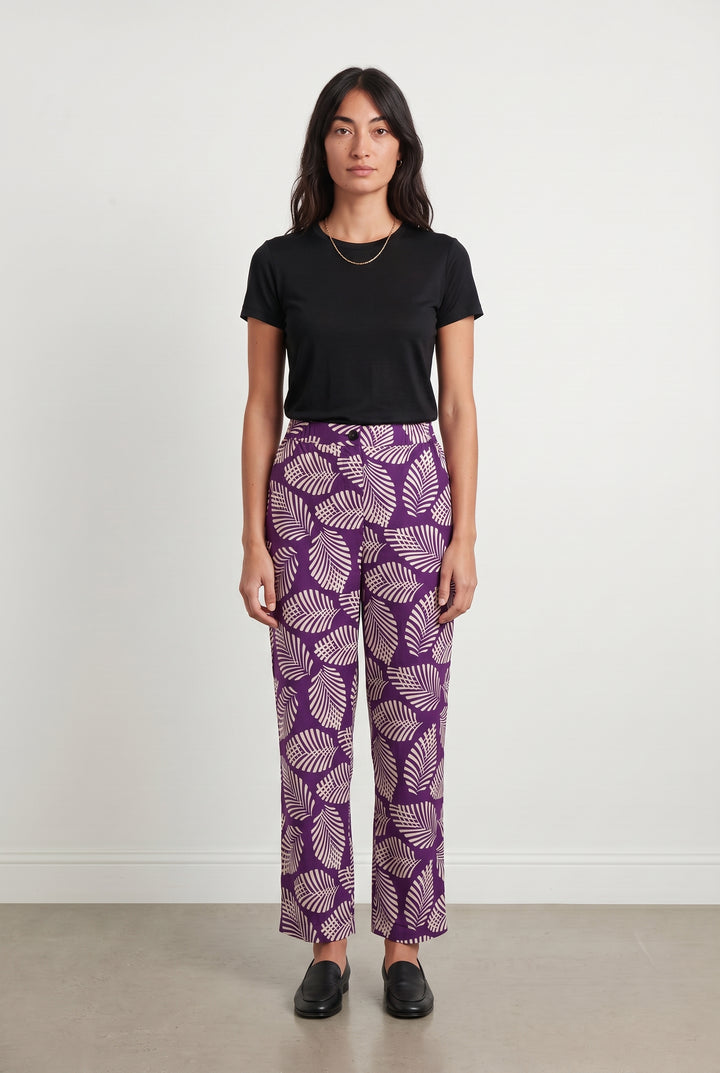Pantalon Violet et Blanc - Taille XS/34 de la marque Chloé Stora | PARAD108200 - Vendu par Paradigme - Image 1