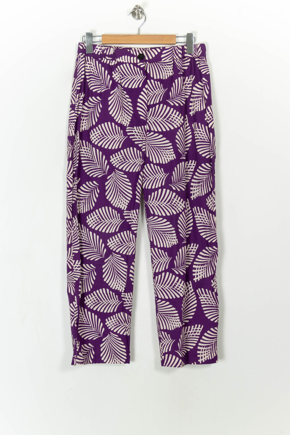 Pantalon Violet et Blanc - Taille XL/42 de la marque Chloé Stora | PARAD108204 - Vendu par Paradigme - Image 2