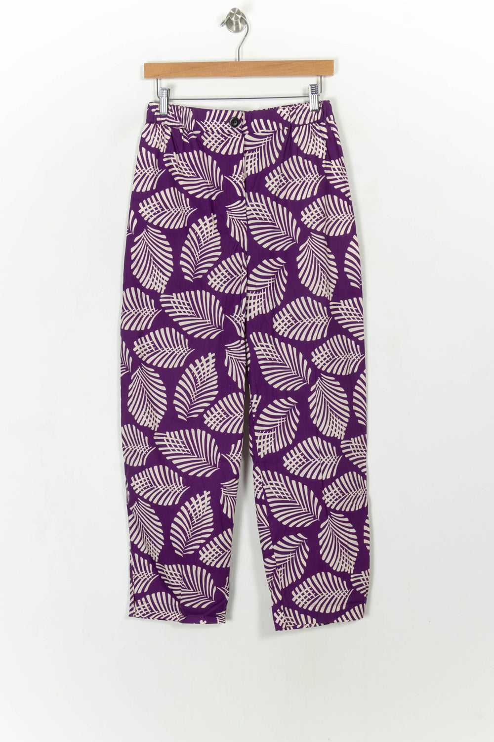 Pantalon Violet et Blanc - Taille S/36 de la marque Chloé Stora | PARAD108205 - Vendu par Paradigme - Image 2