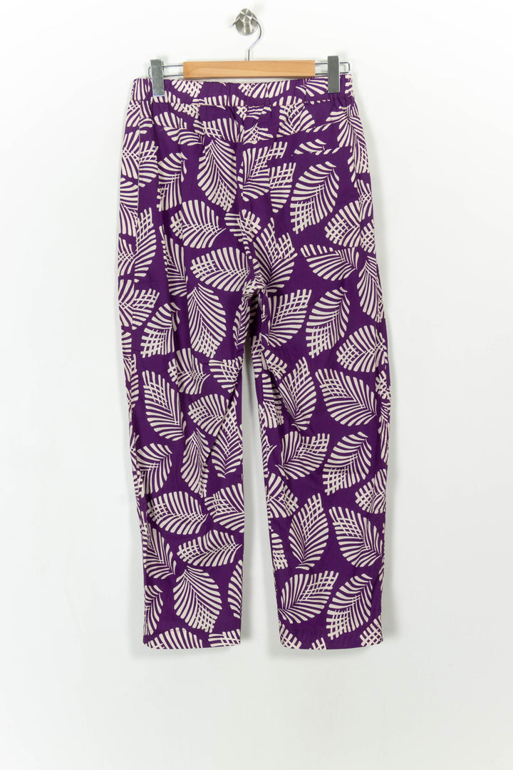 Pantalon Violet et Blanc - Taille L/40 de la marque Chloé Stora | PARAD108206 - Vendu par Paradigme - Image 4