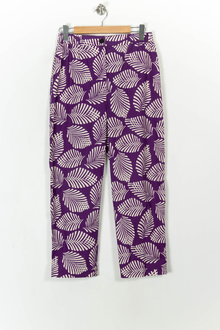 Pantalon Violet et Blanc - Taille L/40 de la marque Chloé Stora | PARAD108206 - Vendu par Paradigme - Image 2