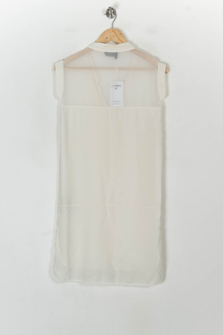 Robe Chemise Blanche - Taille XS/34 de la marque The Kooples | PARAD108209 - Vendu par Paradigme - Image 5