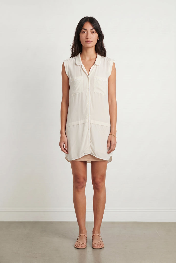 Robe Chemise Blanche - Taille XS/34 de la marque The Kooples | PARAD108209 - Vendu par Paradigme - Image 1