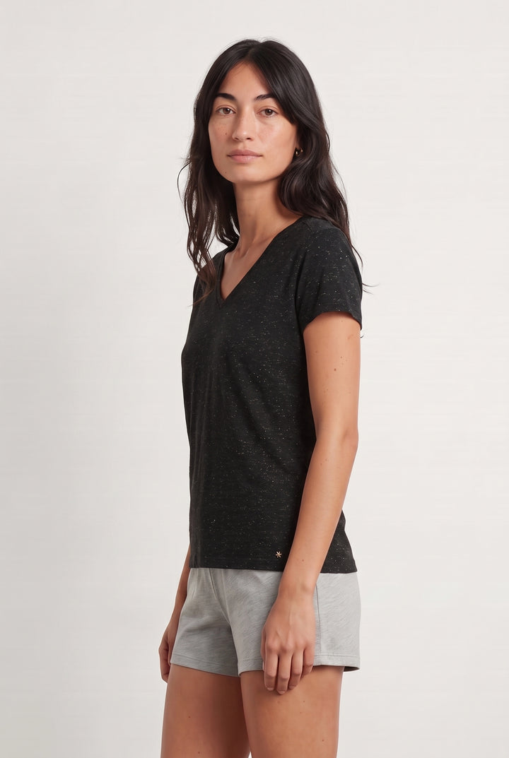 Tee-shirt Noir - Taille S/36 de la marque Des petits hauts | PARAD108211 - Vendu par Paradigme - Image 1