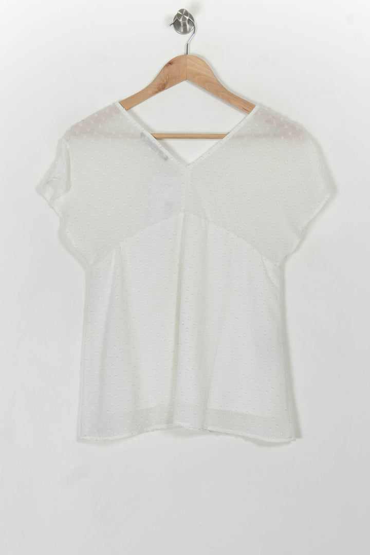 Blouse Blanche - Taille M/38 de la marque Comptoir des Cotonniers | PARAD108216 - Vendu par Paradigme - Image 4