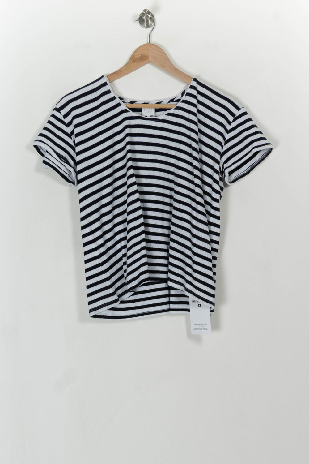 Tee-shirt Rayé Noir et Blanc - Taille S/36 de la marque Karl Marc John | PARAD108224 - Vendu par Paradigme - Image 2