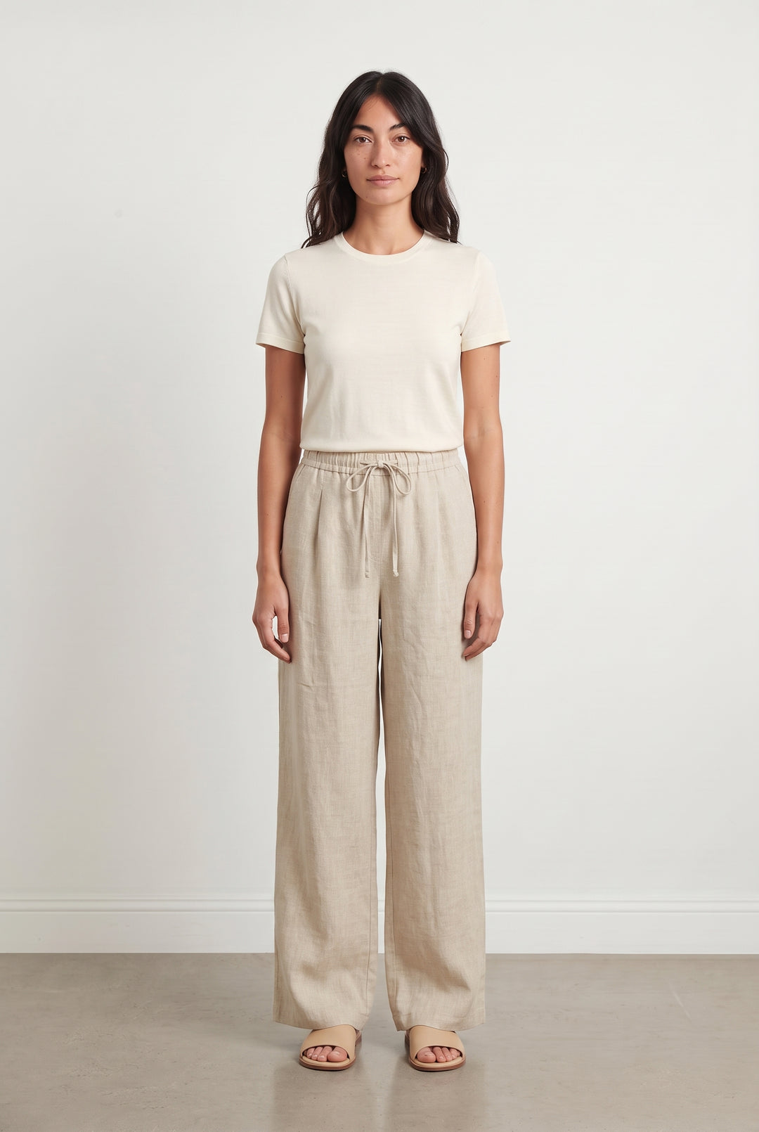Pantalon Large Beige - Taille M/38 de la marque Sud express | PARAD108225 - Vendu par Paradigme - Image 1