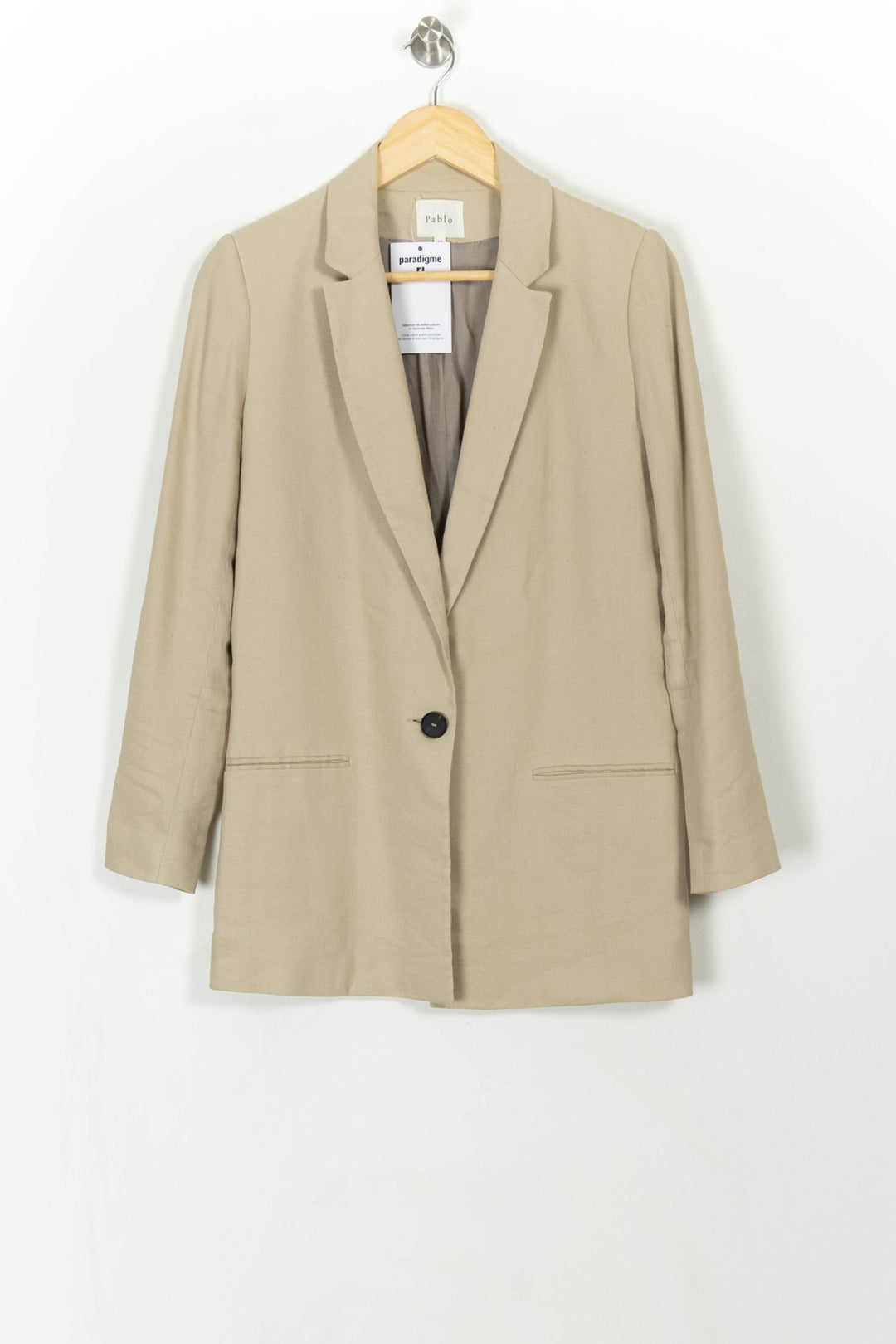Blazer Beige - Taille M/38 de la marque Pablo | PARAD108226 - Vendu par Paradigme - Image 2