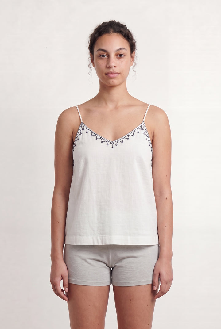 Débardeur Blanc et Noir - Taille L/40 de la marque Suncoo | PARAD108231 - Vendu par Paradigme - Image 1