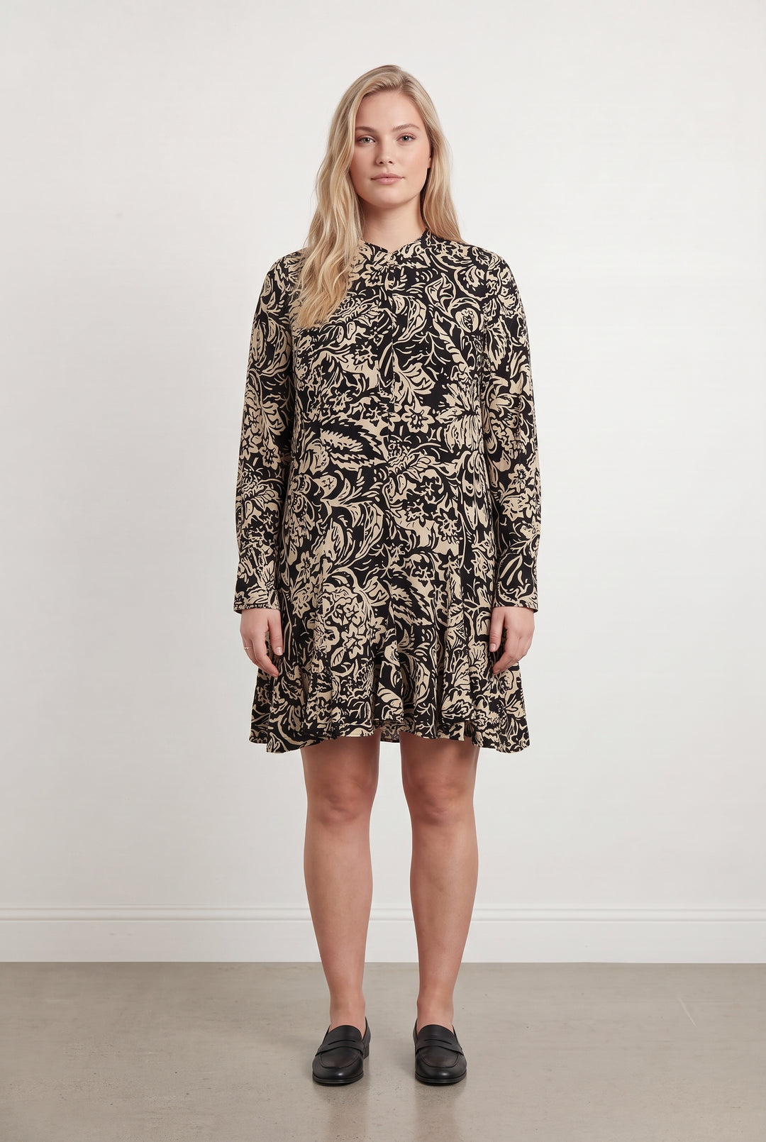 Robe Courte Noire et Beige - Taille XXL/44 de la marque Comptoir des Cotonniers | PARAD108232 - Vendu par Paradigme - Image 1