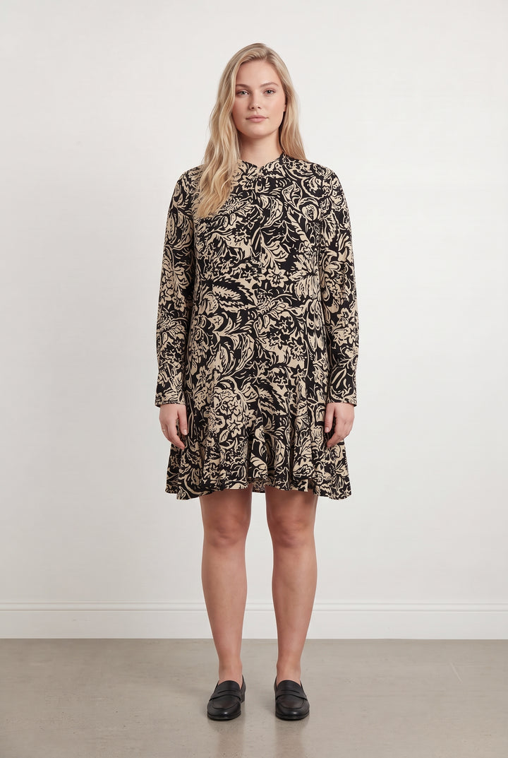 Robe Courte Noire et Beige - Taille XXL/44 de la marque Comptoir des Cotonniers | PARAD108232 - Vendu par Paradigme - Image 1
