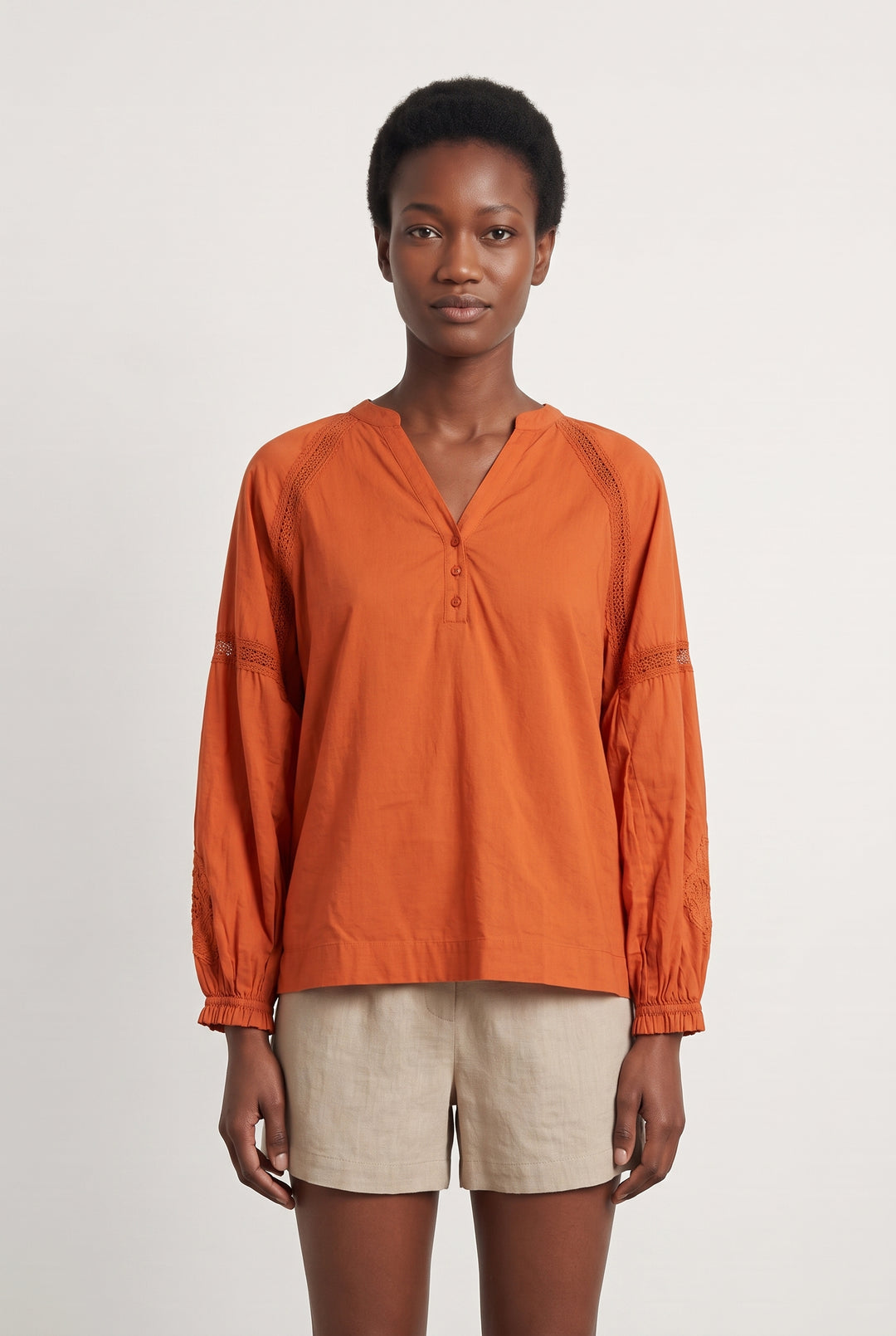 Blouse Orange - Taille M/38 de la marque Galeries Lafayette | PARAD108233 - Vendu par Paradigme - Image 1