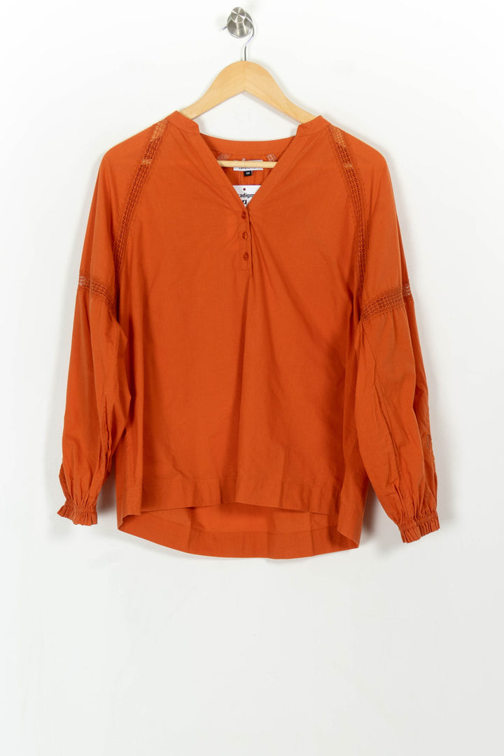 Blouse Orange - Taille M/38 de la marque Galeries Lafayette | PARAD108233 - Vendu par Paradigme - Image 2