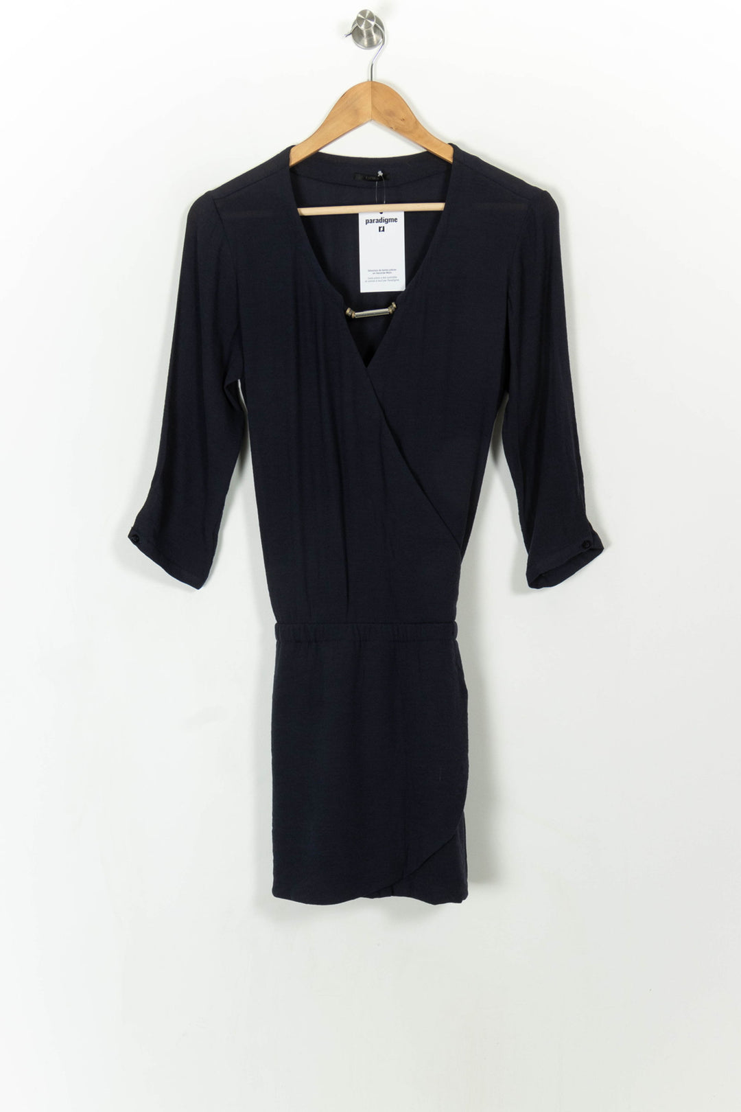 Robe Cache-Cœur Bleue - Taille S/36 de la marque IKKS | PARAD108237 - Vendu par Paradigme - Image 2