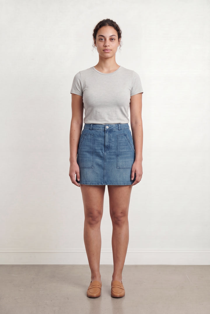 Jupe en Jean Bleue - Taille L/40 de la marque Galeries Lafayette | PARAD108240 - Vendu par Paradigme - Image 1