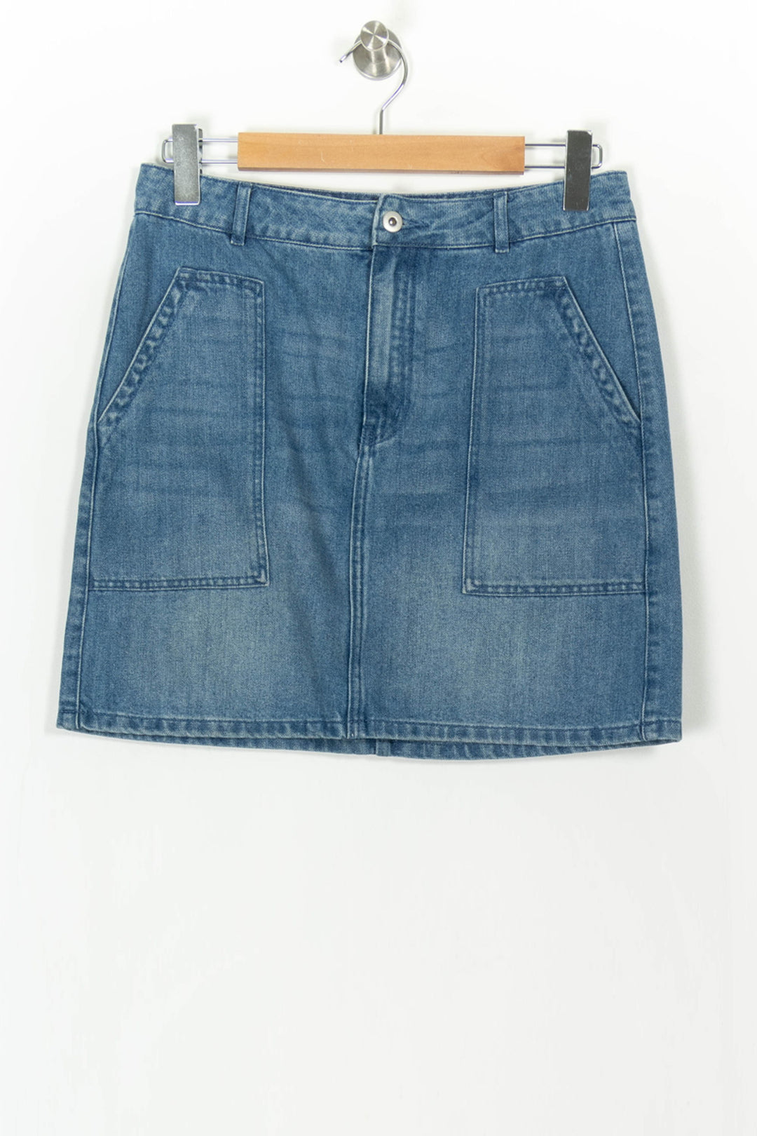 Jupe en Jean Bleue - Taille L/40 de la marque Galeries Lafayette | PARAD108240 - Vendu par Paradigme - Image 2